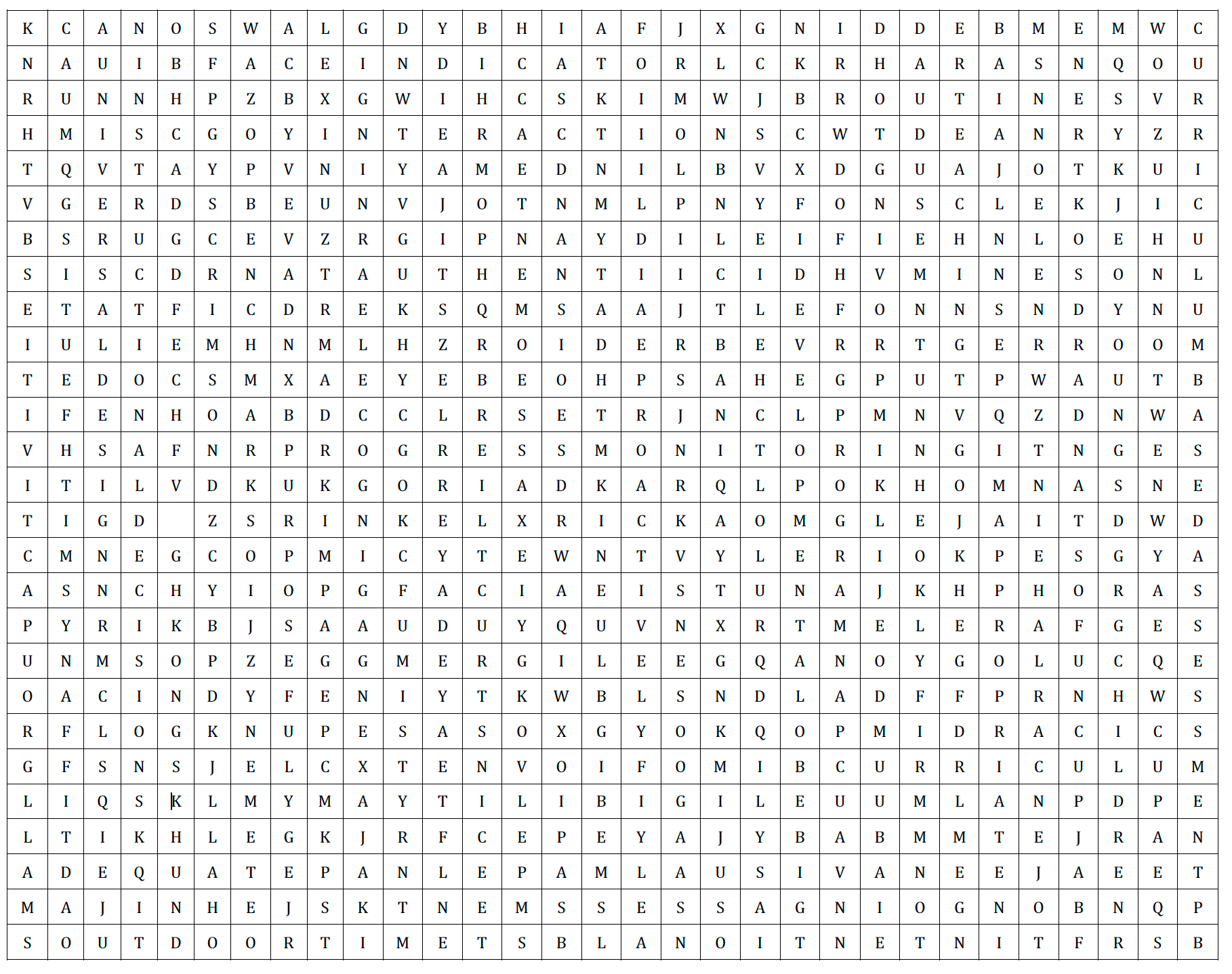"Word Search Puzzle"